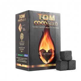 1 caja de Carbón Tom CocoGold 1kg - Natural para Shisha