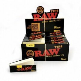 1 Caja de filtros Raw Black tips de cartón. ultima caja disponible
