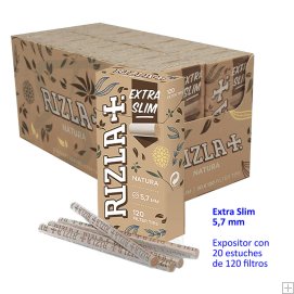 1 caja de Filtros Rizla natura Ecco Ultra slim 5,7mms . 20 paquetes.