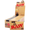 Raw doble regular, caja de 25 libritos . Tamaño corto. Papel natural.