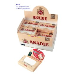 Abadie 500.  caja de  20 libritos de 500 hojas cada uno. Precintada