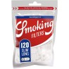 Filtros Smoking slim long. caja de 30 bolsas de filtros largos.