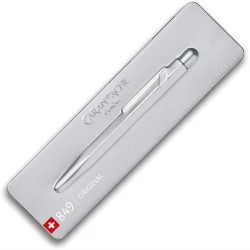 Boligrafo Caran D'ache 849 Popline Gris pizarra.  Swiss made.