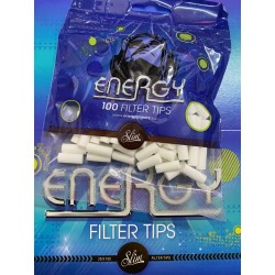 1 Caja de 25 bolsitas de filtros finos Energy slim . 2500 filtros.