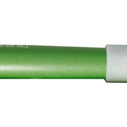 Inoxcrom Bolígrafo Roller Be Mine cuerpo lacado mate en tono Verde con Grip en Naranja