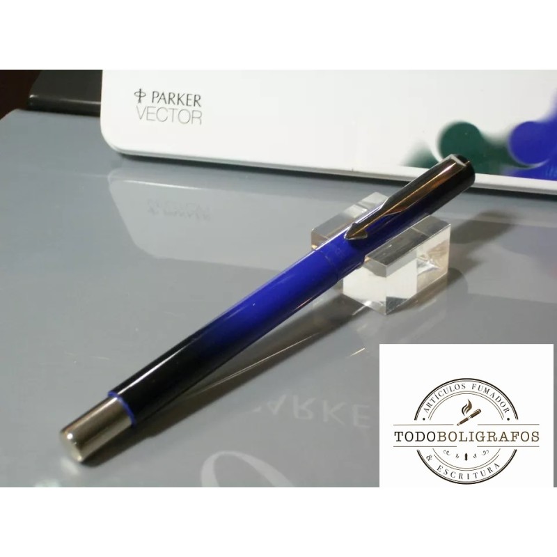 Roller Parker Vector Fusion Azul-negro - nuevo en caja metalica.