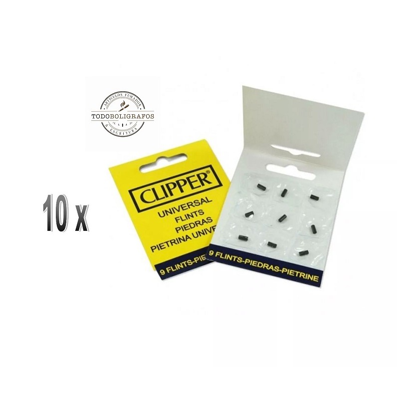 10 paquetes de Piedras Clipper nuevas y precintadas