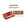 Papel Smoking brown Regular natural 70mm.( papel corto)- 50 libritos.