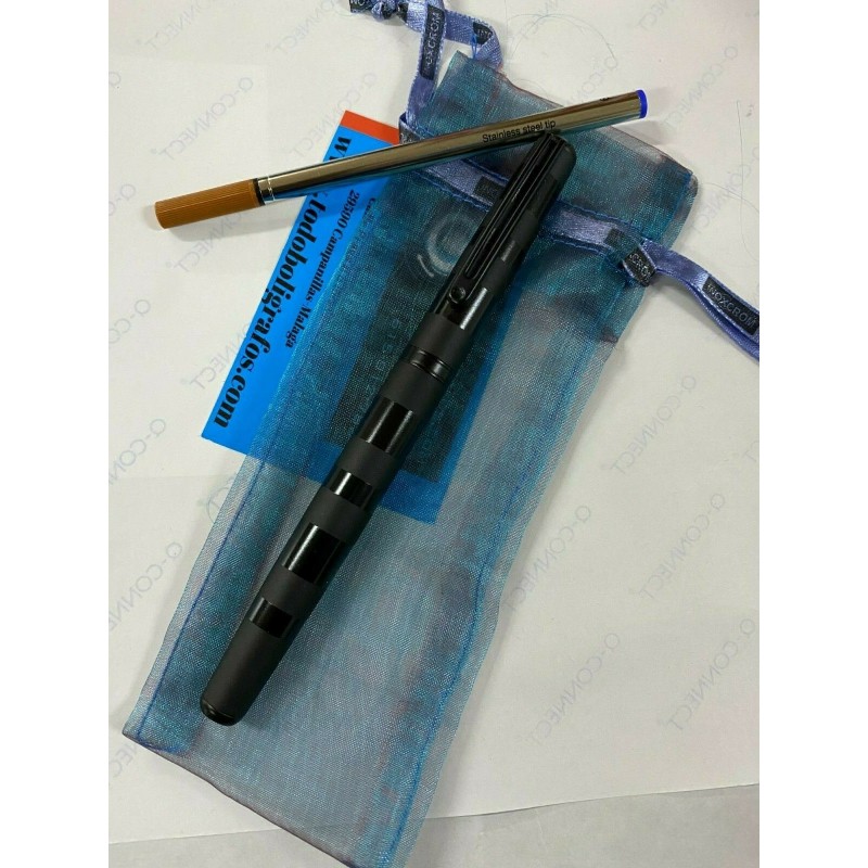 Rollerball Inoxcrom Wall Street . negro rayas . Nuevo en funda.