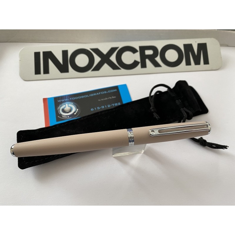 oferta Pluma Estilografica Inoxcrom Wall Street elegance Rosa claro . Nuevo en funda.
