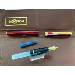 Pluma Estilografica Inoxcrom Paris star Roja GT. + regalo tarjetero INX.