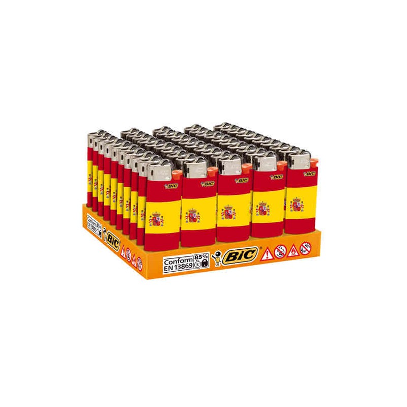 Minibic España . Mod. J 25 caja de 50 encendedores