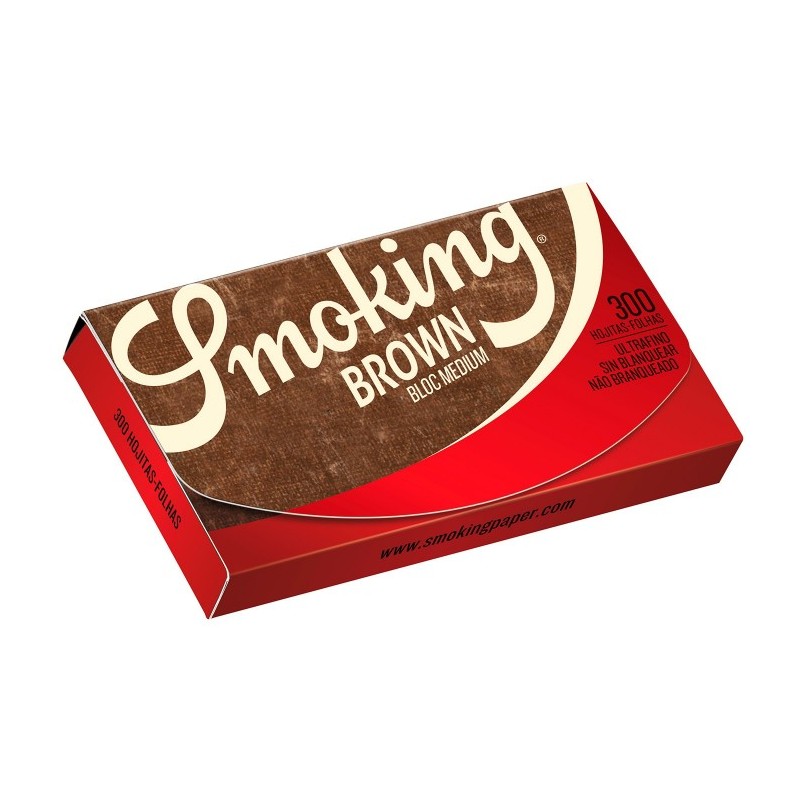 10 libritos de papel Smoking Brown 300.