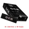 Papel  OCB premium 1 1/4. Tamaño normal 78 mms. 25 LIBRITOS