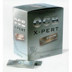 100 libritos Ocb Xpert Plata. tamaño medio. papel de liar fino.