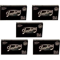 Papel Smoking Black 300 ultrafino.  20 libritos 6000 hojitas.