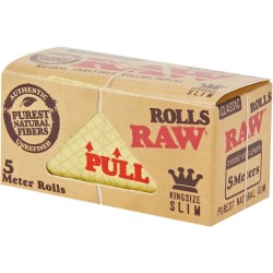 24  Rollos de papel Raw natural