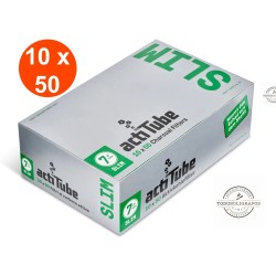 500 filtri - Actitube SLIM 7mm - Filtri al carbone attivo - Filtros de carbon activado actitube   slim 50 filtros 7mm.