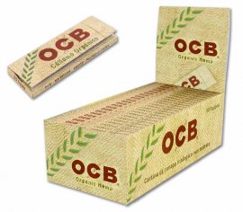 1 caja de Papel de fumar Ocb Organico 70mms. caja de 50 libritos. tamaño corto -