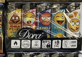 50 Mecheros electronicos Dora emoji. Nuevos.