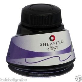 Botella tinta Sheaffer Skrip tinta color purpura. Para plumas estilograficas