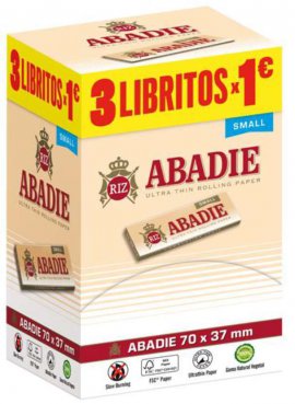 Abadie Small 1 caja con 240 Libritos de papel . 70mms. Oferta promocional 3x1 .