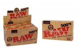 1 caja 20 libritos de Papel de Fumar natural Raw 500 . envio gratis a Peninsula.
