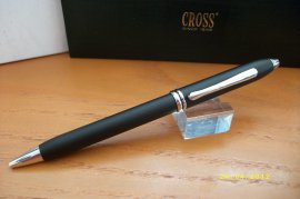 Elegante Boligrafo Cross Townsend negro Asfalto terminaciones oro 23kts. ENVIO GRATIS . ULTIMA UNIDAD EN VENTA.