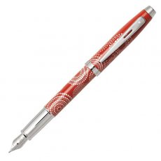 Pluma Sheaffer Gift Collection 100. Diseño Pattern color rojo brillante.