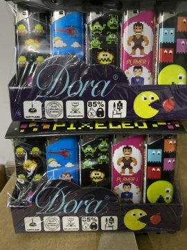 1 caja de 50 Mecheros Dora Player. Nuevos. electronicos.
