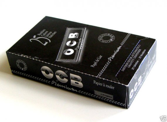 1 caja de 100 libritos papel de fumar OCB premium 1 1/4. Tamaño normal 78 mms. ENVIO GRATIS