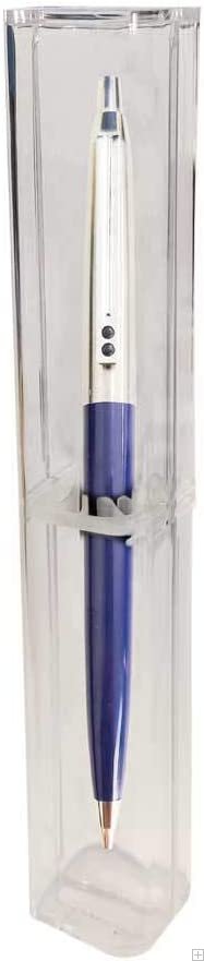 1 boligrafo Inoxcrom 55 Azul - acero. Nuevo en caja tubo transparente.