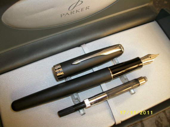 Pluma Parker Sonnet Negra mate CT.