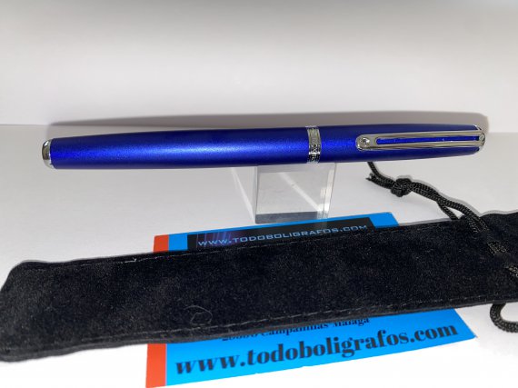 Rollerball Inoxcrom Wall street elegance azul ct. Nuevo en funda.