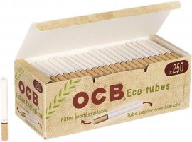 OCB Organic Eco-tubos de cigarrillos, 4 Cajas x 250 cigarrillos, Envio gratis a Peninsula solo.