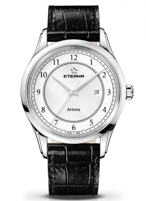 RELOJ ETERNA MOD. ARTENA CABALLERO. Fecha. Swiss Made. Nuevo en caja de Lujo.