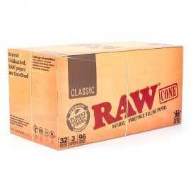 1 caja de 96 conos Raw , tamaño king size.