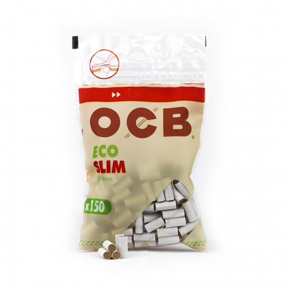 10 bolsas de Filtros Ocb Eco Slim Organicos 150 filtros por bolsa. total 1500 filtros,