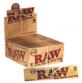Caja de Papel de fumar Raw Slim King size Classic. 50 libritos.