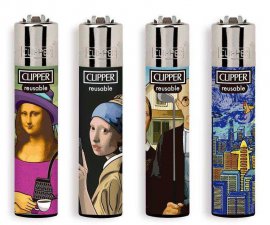 4 mecheros Clipper Modern Art -