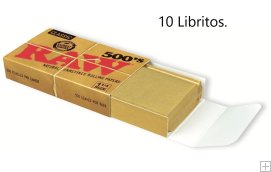 1 caja con 10 Libritos de papel Raw 500. en caja standard. Nuevos. Envio gratis a Peninsula(España).