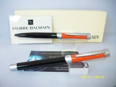 Conjunto Pierre Balmain Negro-Naranja Ct. Mod. Honore.