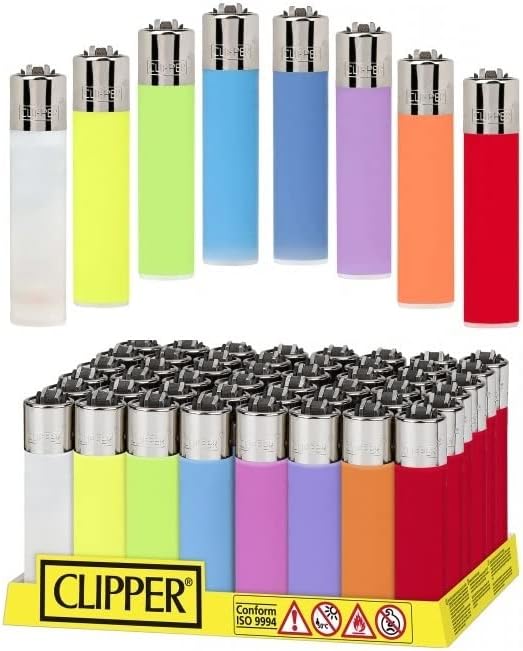 1 Caja de Mecheros Clipper traslucidos de colores 48 unids. mecheros [] -  33,50€TodoBolígrafos.com 